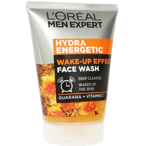 L'oreal Paris Men Expert Hydra Energetic Wake-Up Effect Face Wash Αναζωογονητικό Gel Βαθύ Καθαρισμού Προσώπου για τον Άνδρα, με Γκουαρανά & Βιταμίνη C 100ml
